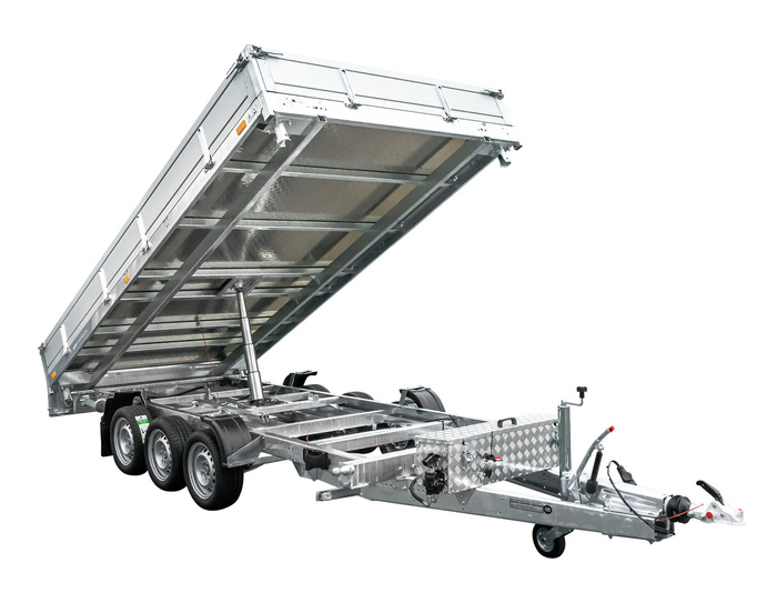 Remolque volquete hidráulico 3 ejes 400×200 UNITRAILER TASKER 400/3C 3500 KG