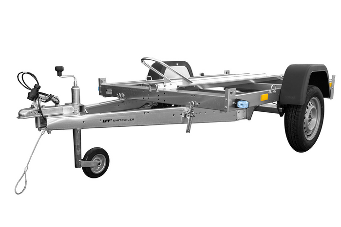 Motorcycle trailer 1 rail UNITRAILER without plancher