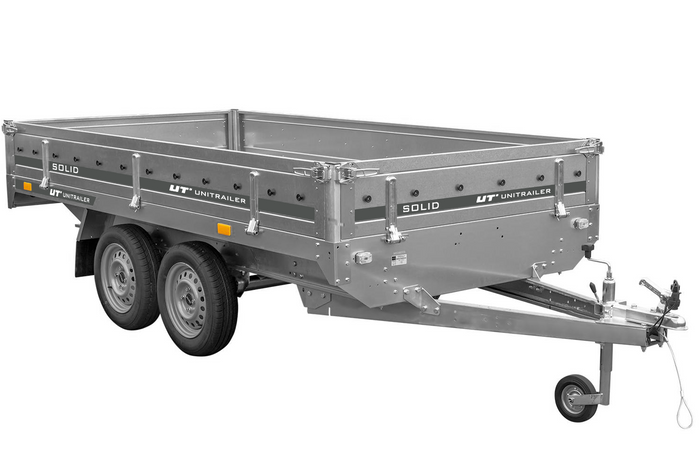 Remolque 2 ejes 304×153 UNITRAILER SOLID 300/2 PTAC 750 kg