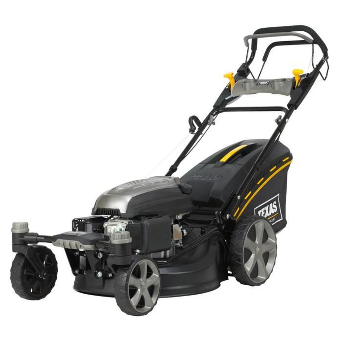TEXAS ZT5110TR-W 4-in-1 Mulch-Benzin-Rasenmäher – 51 cm – 5 PS – lenkbare Vorderräder