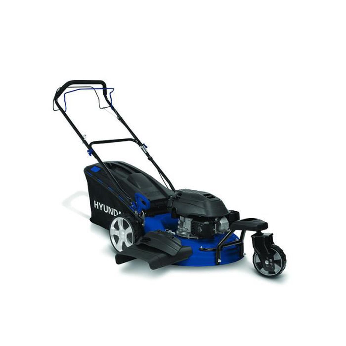 HYUNDAI self-propelled petrol lawn mower with swivel front wheel – 173 cm³, 51 cm – manual recoil start