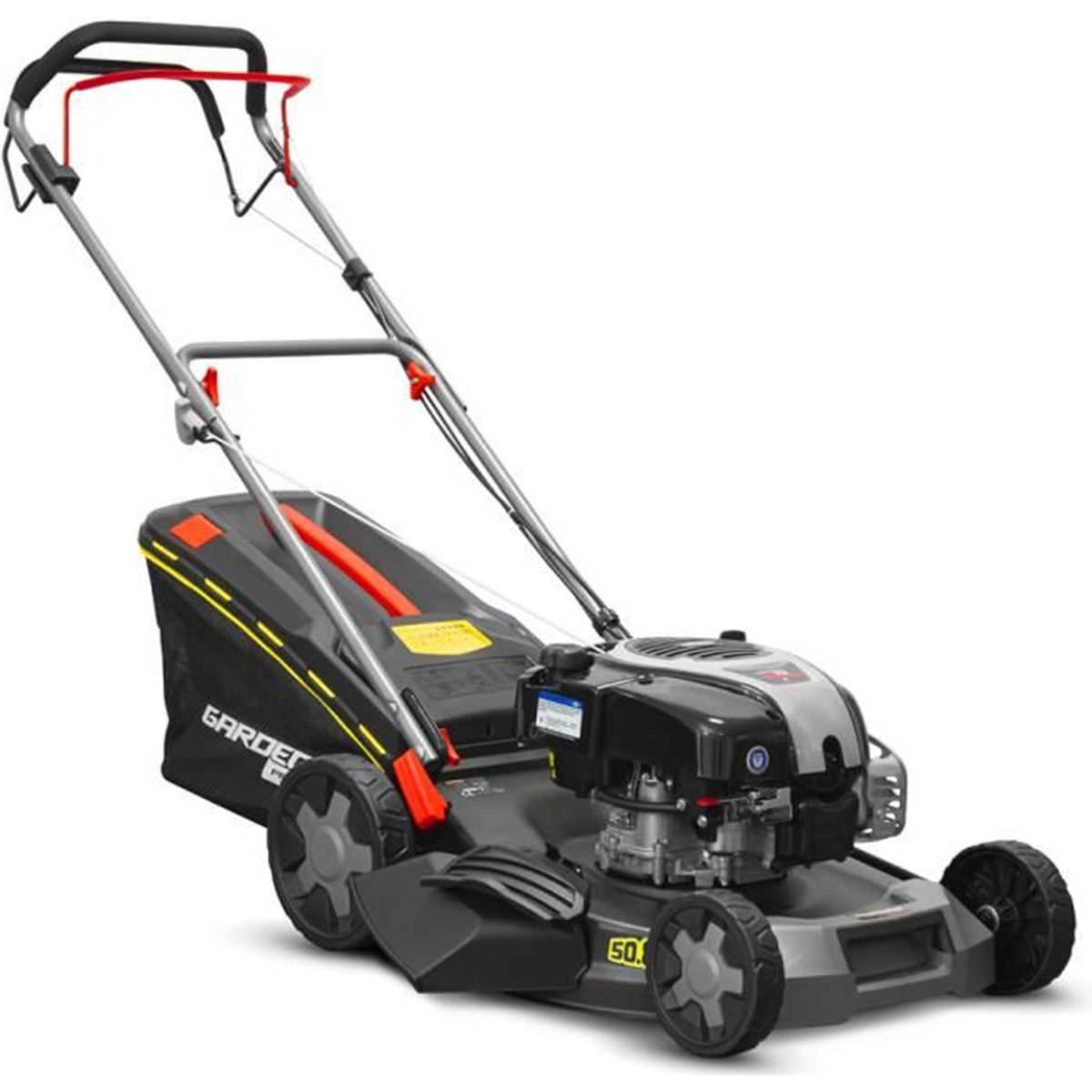 Gardeo Pro self-propelled petrol lawn mower 161 cc, Briggs & Stratton engine, mulching and side discharge