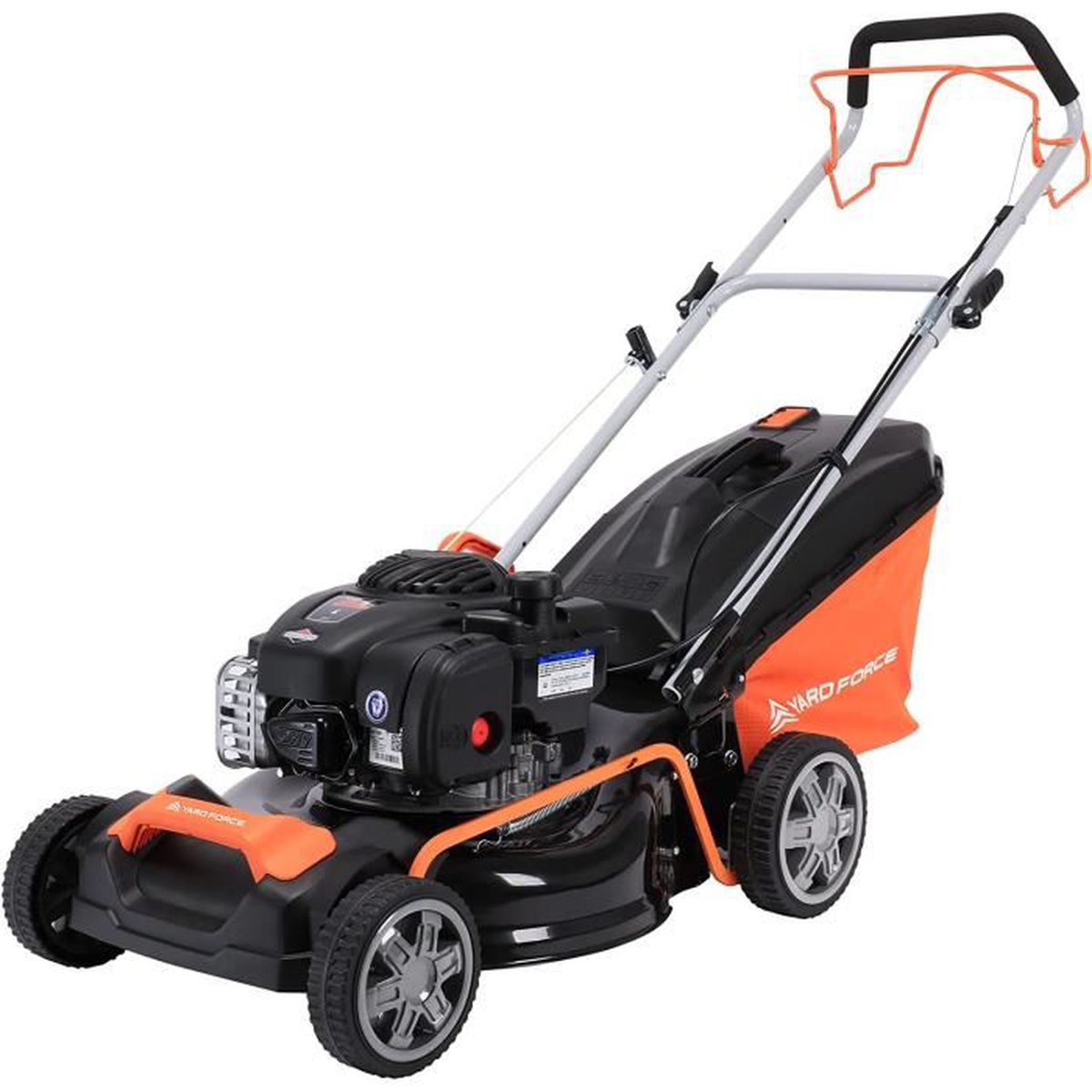 Yard Force Tondeuse à gazon Thermique autopropulsée 125 cc de 46 cm avec Moteur à essence Briggs Stratton 450E Series GM B46CK3